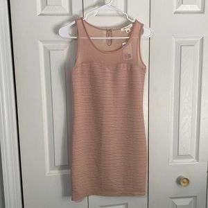 Forever 21 Nude Slim Flit Dress